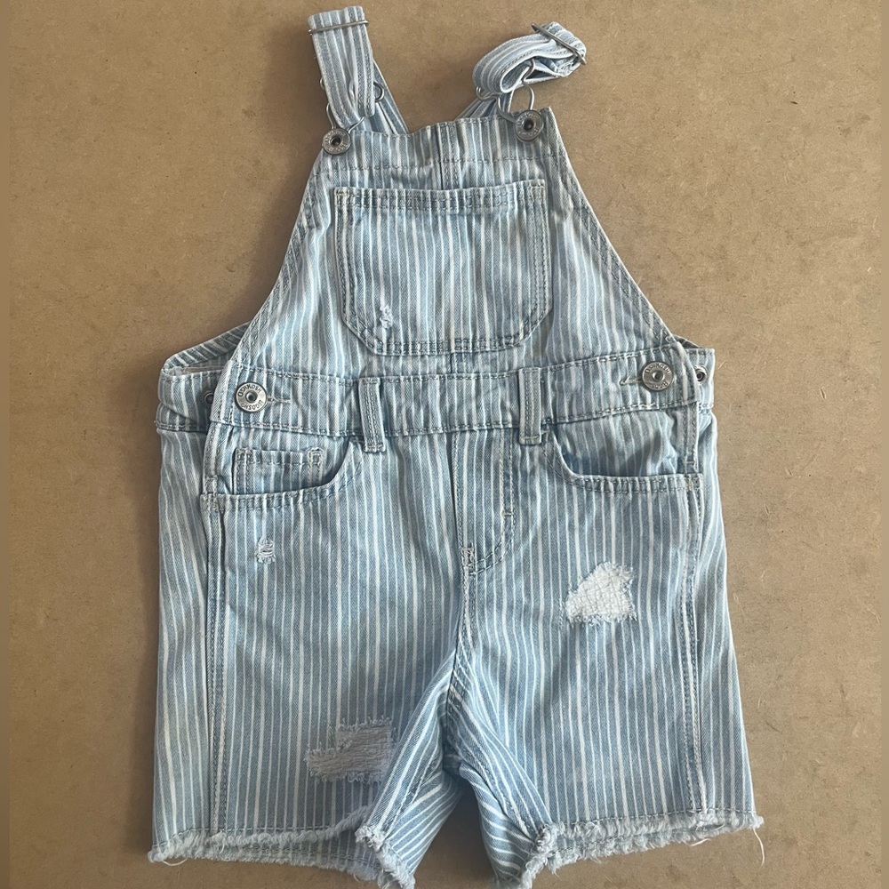 OshKosh B'gosh Striped Overalls | 2T